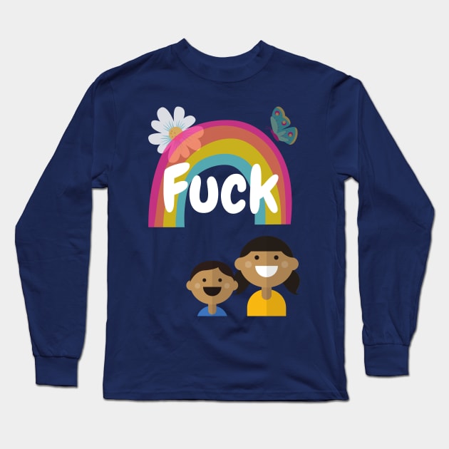 Four Letter More Cute Kids Long Sleeve T-Shirt by DennisMcCarson